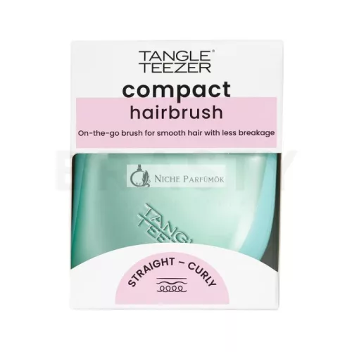 Tangle Teezer Compact Styler Teal Matte Chrome Hair Brush
