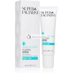   Super Facialist Vegan Collagen Plumping Serum with Hyaluronic Acid, Seaweed, Copper and Hibiscus Extract 30ml