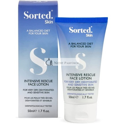 Sorted Skin Intensive Rescue Face Lotion for Dry, Atopic and Sensitive Skin - Non-Greasy Formula with Prebiotic Ingredients
