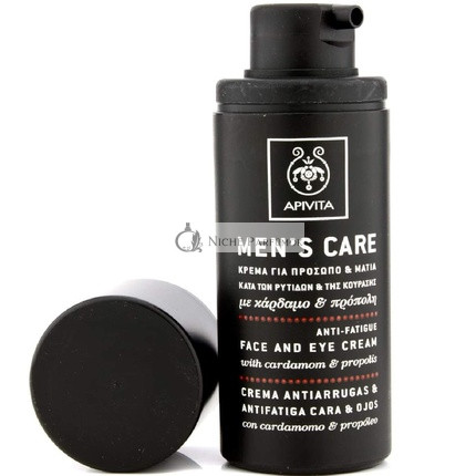 Apivita Men's Care Anti-Wrinkle Anti-Fatigue Face and Eye Cream with Cardamom and Propolis 50ml