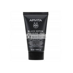   Apivita Black Detox Cleansing Jelly Black Cleansing Gel for Face and Eyes 50ml