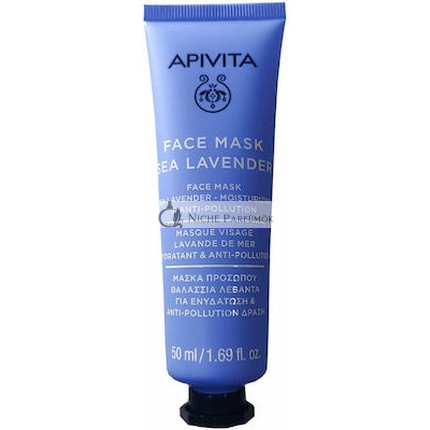 Apivita Face Mask With Sea Lavender - 50 Ml For Hydration And Anti-Pollution