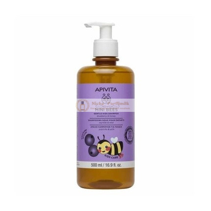 Apivita Mini Bees Gentle Kids Shampoo with Blueberry and Honey 500ml