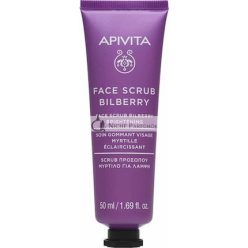   Apivita Face Scrub Bilberry Exfoliating Cream For Radiance With Blueberry 50ml
