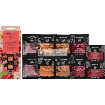 Apivita Express Vitality Snack 4 Express Face Mask With 1 Gift
