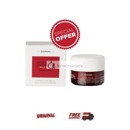 KORRES Wild Rose Sleeping Facial Mask for All Skin Types 40ml - Special Offer