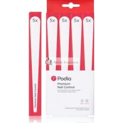   Podia Premium Nail Control Professional Double-Sided Nail File 5 Pieces