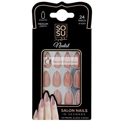 Sosu Stiletto False Nails Nudist