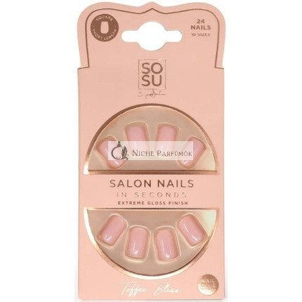 Artificial Nails Toffee Bliss (Salon Nails) 24 Pieces