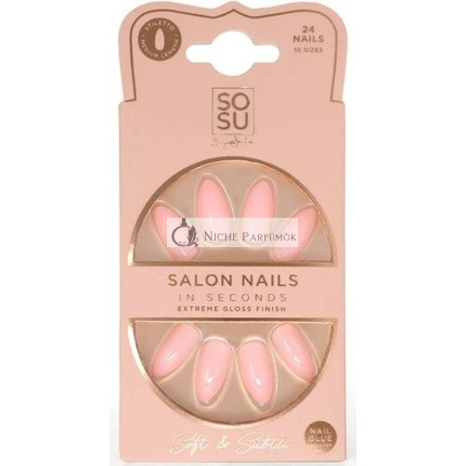Soft & Subtle Artificial Nails (Salon Nails) 24 pieces