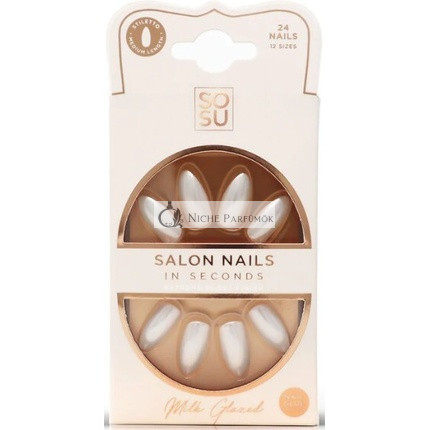 Artificial Nails Milk (Salon Nails) 24 Pieces