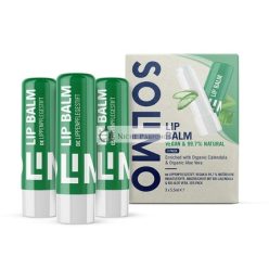 Amazon Brand Solimo Lip Balm Aloe Vera - Pack of 3