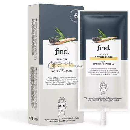 FIND Detox Charcoal Mask 15ml - Pack of 6