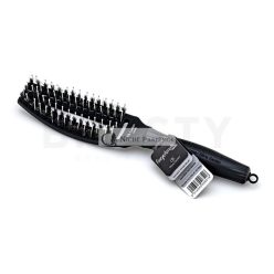   Olivia Garden Fingerbrush Combo Small Hair Brush with Nylon and Boar Bristles