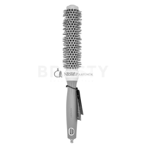 Olivia Garden Expert Blowout Speed Round Brush Wavy Bristles White & Grey 25 mm Hair Brush