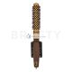 Olivia Garden Expert Blowout Shine Round Brush Wavy Bristles Gold & Brown 20 mm Hair Brush
