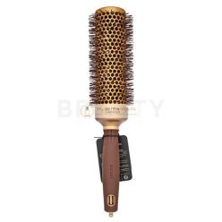   Olivia Garden Expert Blowout Shine Round Brush Wavy Bristles Gold & Brown 45 mm Hair Brush