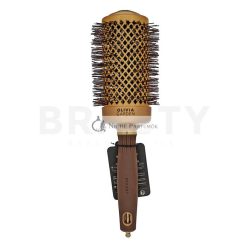   Olivia Garden Expert Blowout Shine Round Brush Wavy Bristles Gold & Brown 55 mm Hair Brush