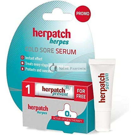 Herpatch Cold Sore Treatment Serum - Treat and Prevent Cold Sores - Heals in 24 Hours - Relieves Pain, Reduces Swelling and Blistering - Clinically Proven - Includes SPF 30 Lip Balm