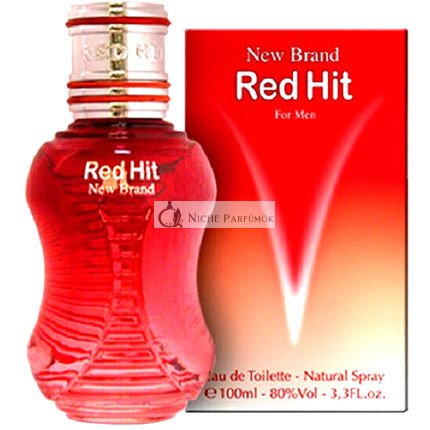 New Brand Red Hit for Men Eau de Toilette Natural Spray 100ml