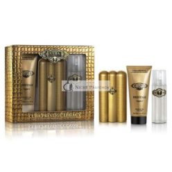   Cuba Prestige Legacy Gift Set for Men 3.3 fl.oz. Eau De Toilette Spray, 3.3 fl.oz. After Shave, 6.6 fl.oz. Shower Gel - 3 Piece