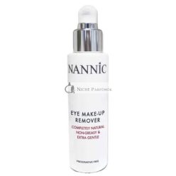   Nannic Eye Makeup Remover 100ml Completely Natural and Non-Greasy Free of Preservatives
