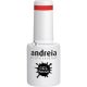 Andreia Semi-Permanent Nail Gel Polish for UV/LED Lamp Intense Shine and 4 weeks Lasting French Manicure Nail Gel Varnish Colour 205 Red Shades of Pink 10.5ml