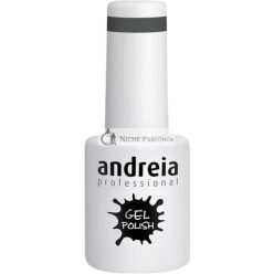   Andreia Semi-Permanent Nail Gel Polish for UV/LED Lamp Intense Shine and 4 weeks Lasting French Manicure Nail Gel Varnish Colour 238 Grey 10.5ml