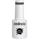 Andreia Semi-Permanent Nail Gel Polish for UV/LED Lamp Intense Shine and 4 weeks Lasting French Manicure Nail Gel Varnish Colour 238 Grey 10.5ml
