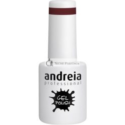   Andreia Semi-Permanent Nail Gel Polish for UV/LED Lamp Intense Shine and 4 weeks Lasting French Manicure Nail Gel Varnish Colour 236 Plum 10.5ml