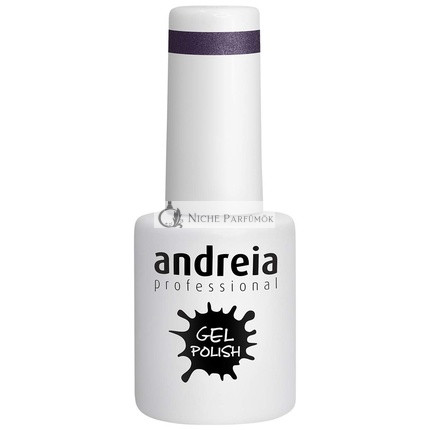 Andreia Semi-Permanent Nail Polish Gel Polish Color 242 Purple Glitter - Shades of Metallic Gray 10.5ml