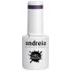 Andreia Semi-Permanent Nail Polish Gel Polish Color 242 Purple Glitter - Shades of Metallic Gray 10.5ml