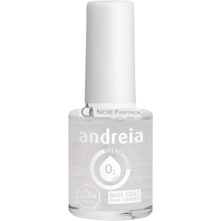 Andreia Halal Breathable Nail Polish Base Coat Glossy Vegan and Cruelty-Free 10.5ml
