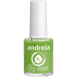   Andreia Halal Breathable Nail Polish Varnish Water Permeable B10 Green Shades of Blue 10.5ml
