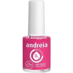   Andreia Halal Breathable Nail Polish Glossy Water Permeable Vegan and Cruelty-Free 10.5ml B8 Pink