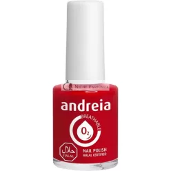   Andreia Halal Breathable Nail Polish Water Permeable Glossy Vegan and Cruelty-Free 10.5ml B6 Red