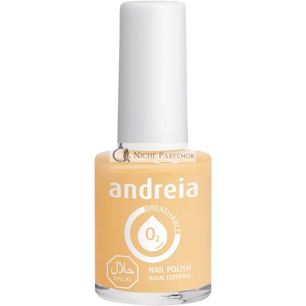 Andreia Halal Breathable Nail Polish Glossy Vegan and Cruelty-Free B2 Yellow Shades of Nudes Soft Shades 10.5ml