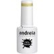Andreia Semi-Permanent Nail Gel Polish Colour 260 Translucent Gold Glitter 10.5ml
