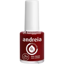   Andreia Halal Breathable Nail Polish Water Permeable Glossy Vegan and Cruelty-Free 10.5ml B14 Red