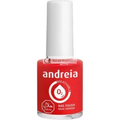   Andreia Halal Breathable Nail Polish Glossy Water Permeable Red B15 10.5ml - Shades of Pink