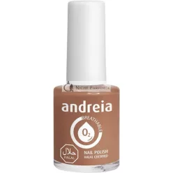   Andreia Halal Breathable Nail Polish Glossy Vegan and Cruelty-Free 10.5ml B18 Grey