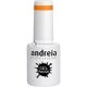 Andreia Semi-Permanent Nail Gel Polish for UV/LED Lamp Intense Shine and 4 weeks Lasting French Manicure Nail Gel Varnish Colour 262 Orange Shades of Yellow Neon 10.5ml