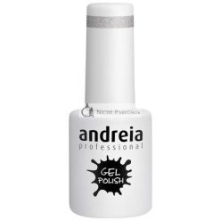   Andreia Semi-Permanent Nail Polish Gel Polish Color 276 Silver - Shades of Glitter Gray and Purple 10.5ml
