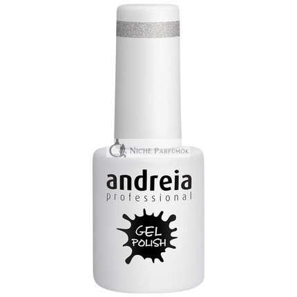 Andreia Semi-Permanent Nail Polish Gel Polish Color 276 Silver - Shades of Glitter Gray and Purple 10.5ml