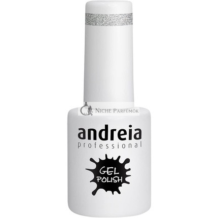 Andreia Semi-Permanent Nail Gel Polish Colour 277 Silver Glitter 10.5ml