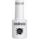 Andreia Semi-Permanent Nail Gel Polish for UV/LED Lamp Intense Shine and 4 weeks Lasting French Manicure Nail Gel Varnish Colour 278 Grey Shades of Purple 10.5ml