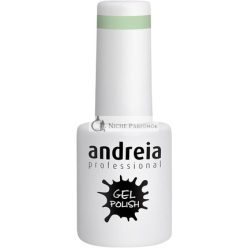  Andreia Semi-Permanent Nail Gel Polish for UV/LED Lamp Intense Shine and 4 weeks Lasting French Manicure Nail Gel Varnish Colour 286 Green Shades of Blue 10.5ml