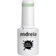Andreia Semi-Permanent Nail Gel Polish for UV/LED Lamp Intense Shine and 4 weeks Lasting French Manicure Nail Gel Varnish Colour 286 Green Shades of Blue 10.5ml
