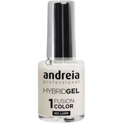   Andreia Professional Hybrid Gel Nail Polish Fusion Color H3 White - No Lamp Required Long Lasting and Easy Removal