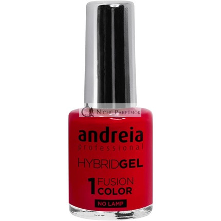 Andreia Professional Hybrid Gel Nail Polish Fusion Colour H43 Red H43 Chocolate - 2 Steps No Lamp Required Long Lasting Easy Removal